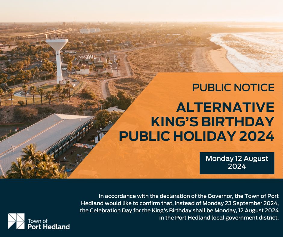 King's Birthday Public Holiday 2024