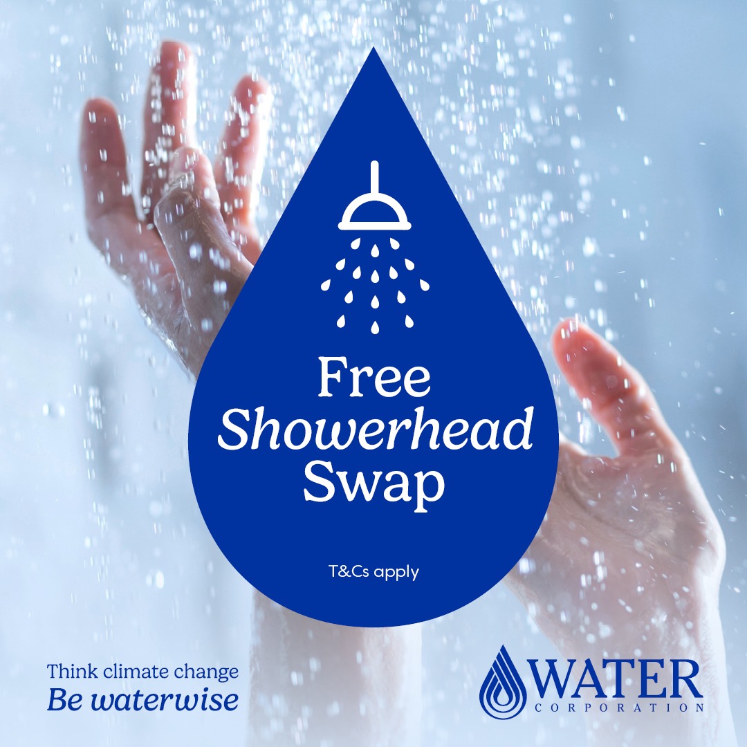 Water Corporation are offering their free showerhead swap program in Port